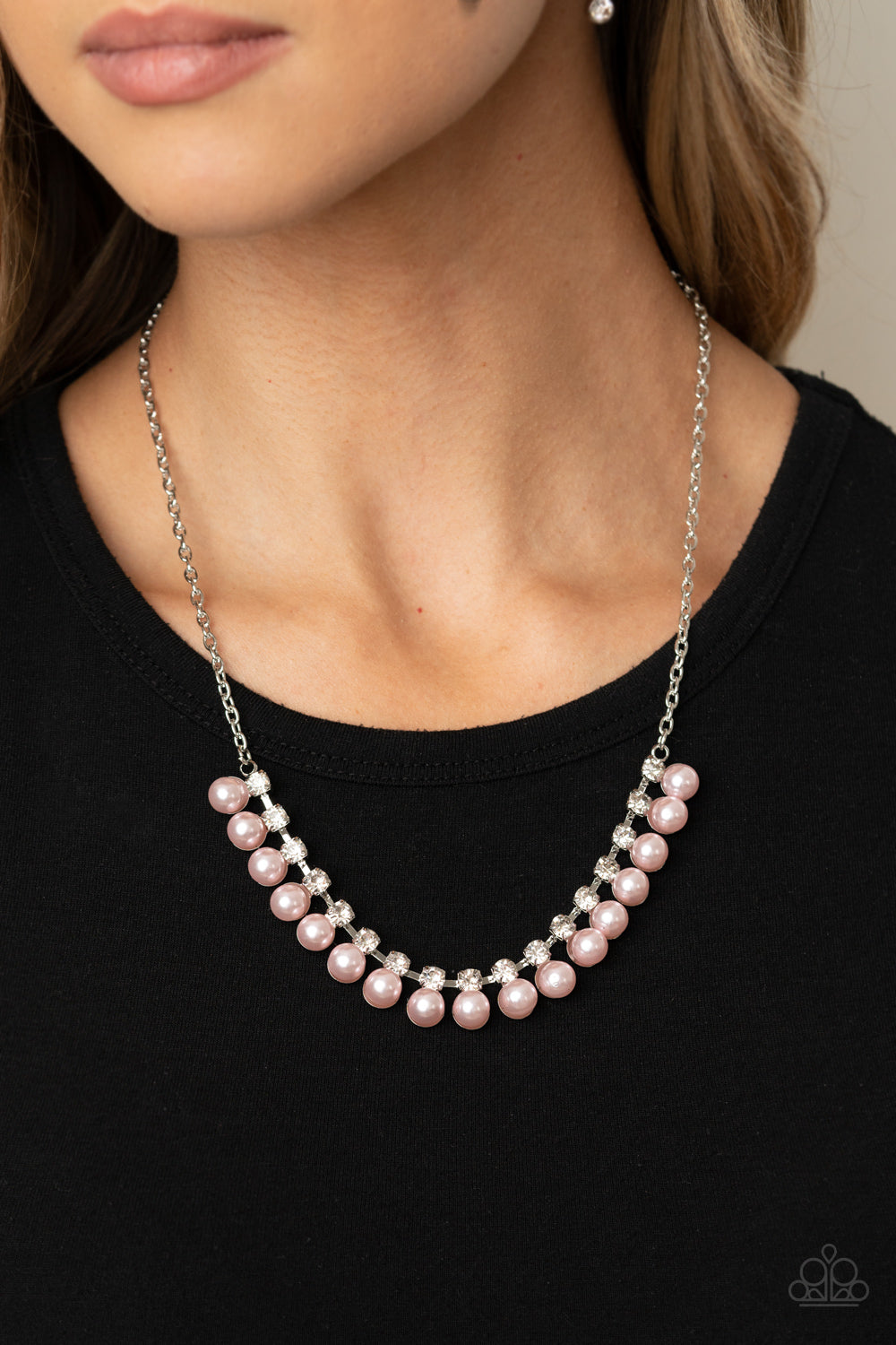 Frozen in TIMELESS - pink - Paparazzi necklace