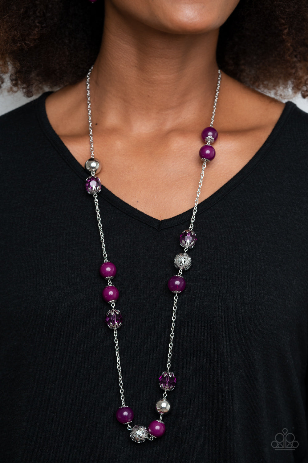 Fruity Fashion - purple - Paparazzi necklace