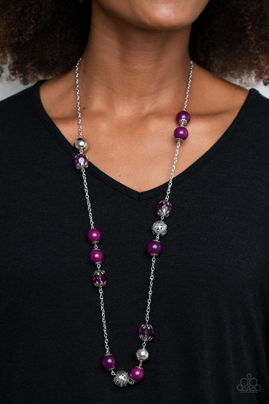 Fruity Fashion - purple - Paparazzi necklace