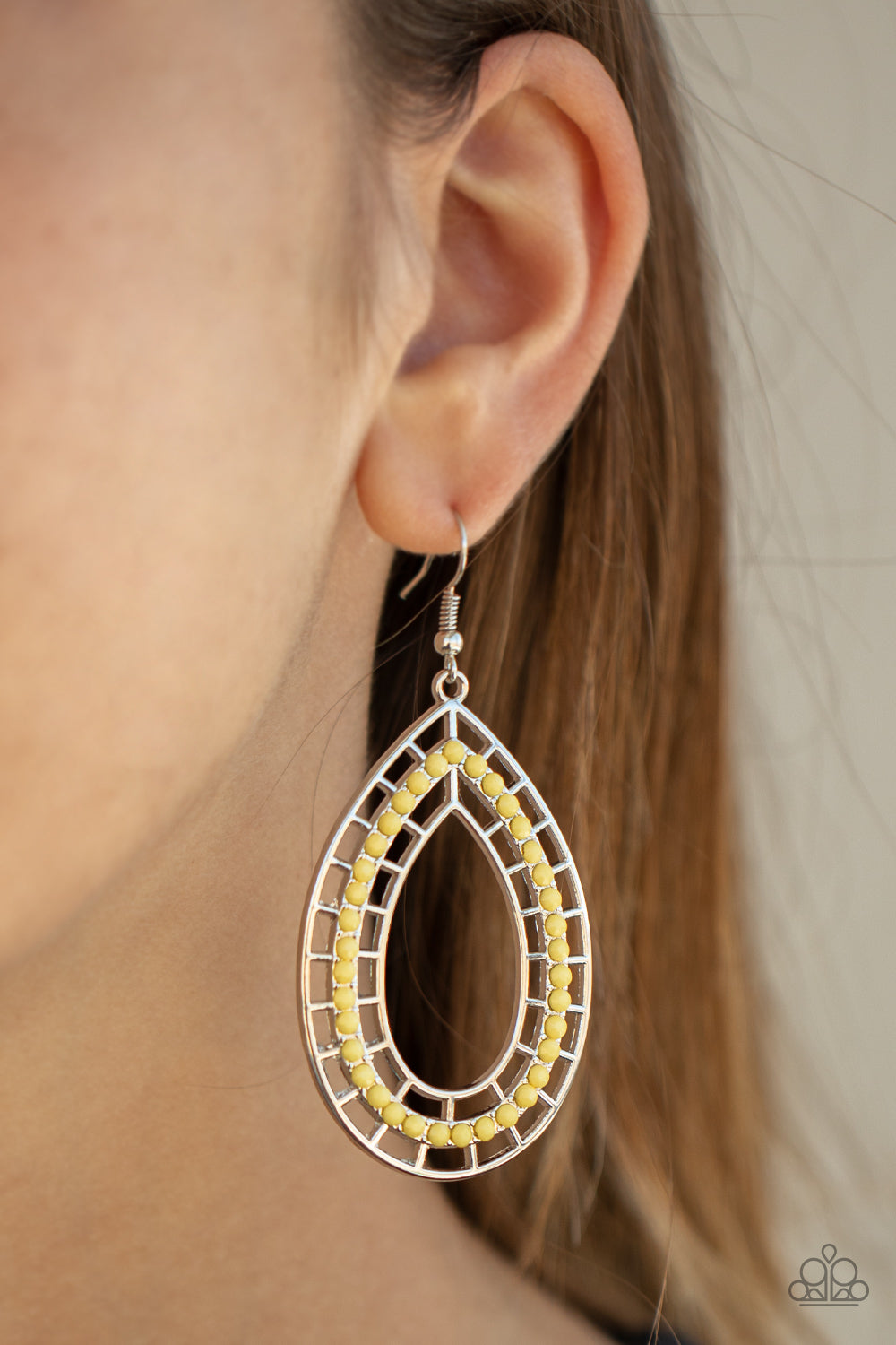 Fruity Fiesta - yellow - Paparazzi earrings