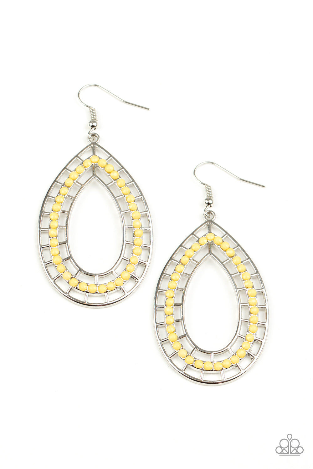 Fruity Fiesta - yellow - Paparazzi earrings