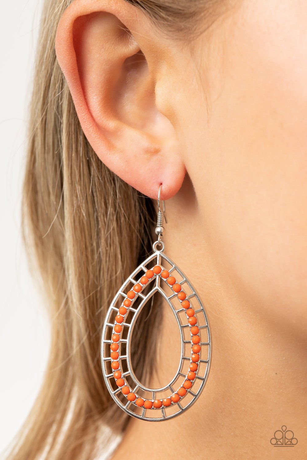 Fruity Fiesta-orange-Paparazzi earrings