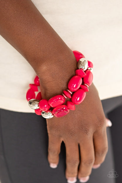 Fruity Flavor-pink-Paparazzi bracelet