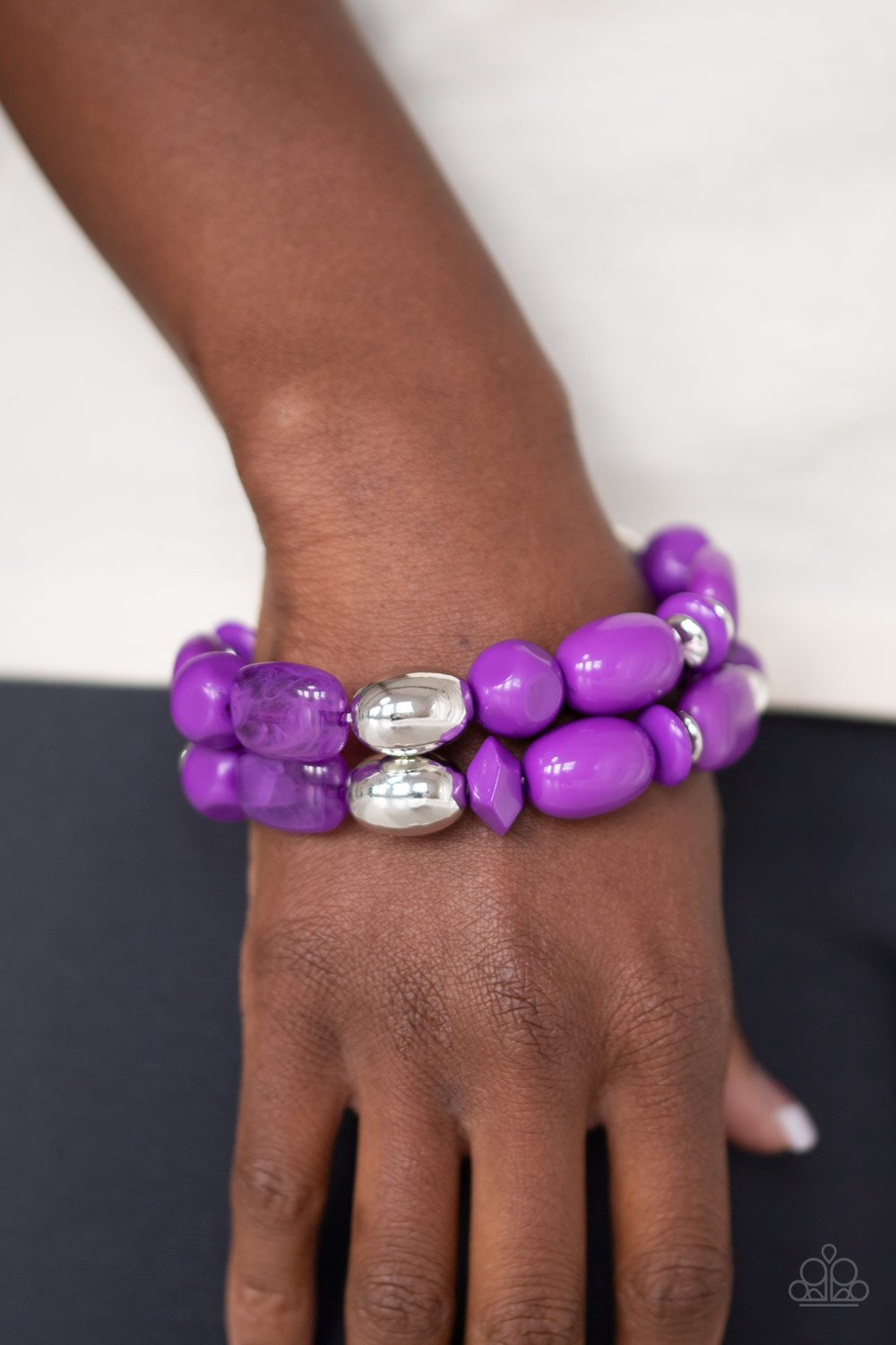 Fruity Flavor-purple-Paparazzi bracelet