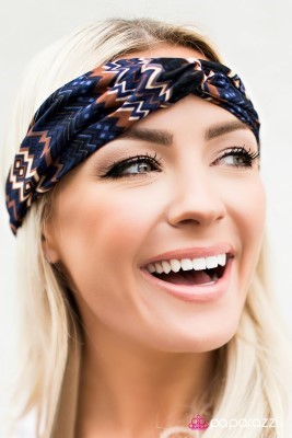 Full of Zest - Blue - Paparazzi headwrap