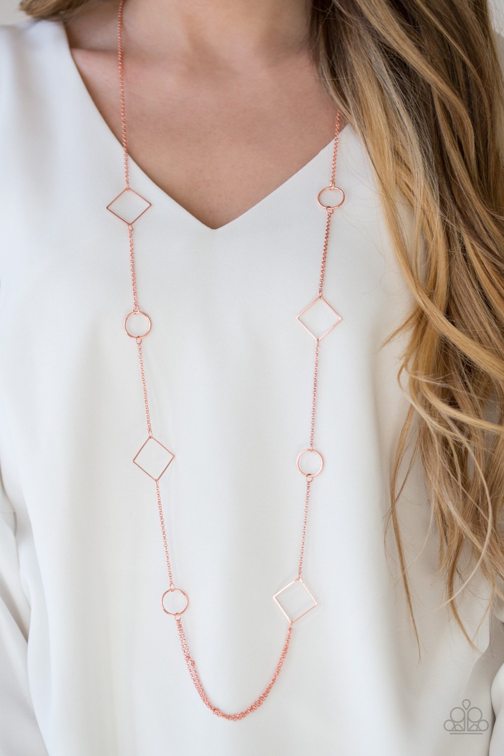 Full Frame - copper - Paparazzi necklace