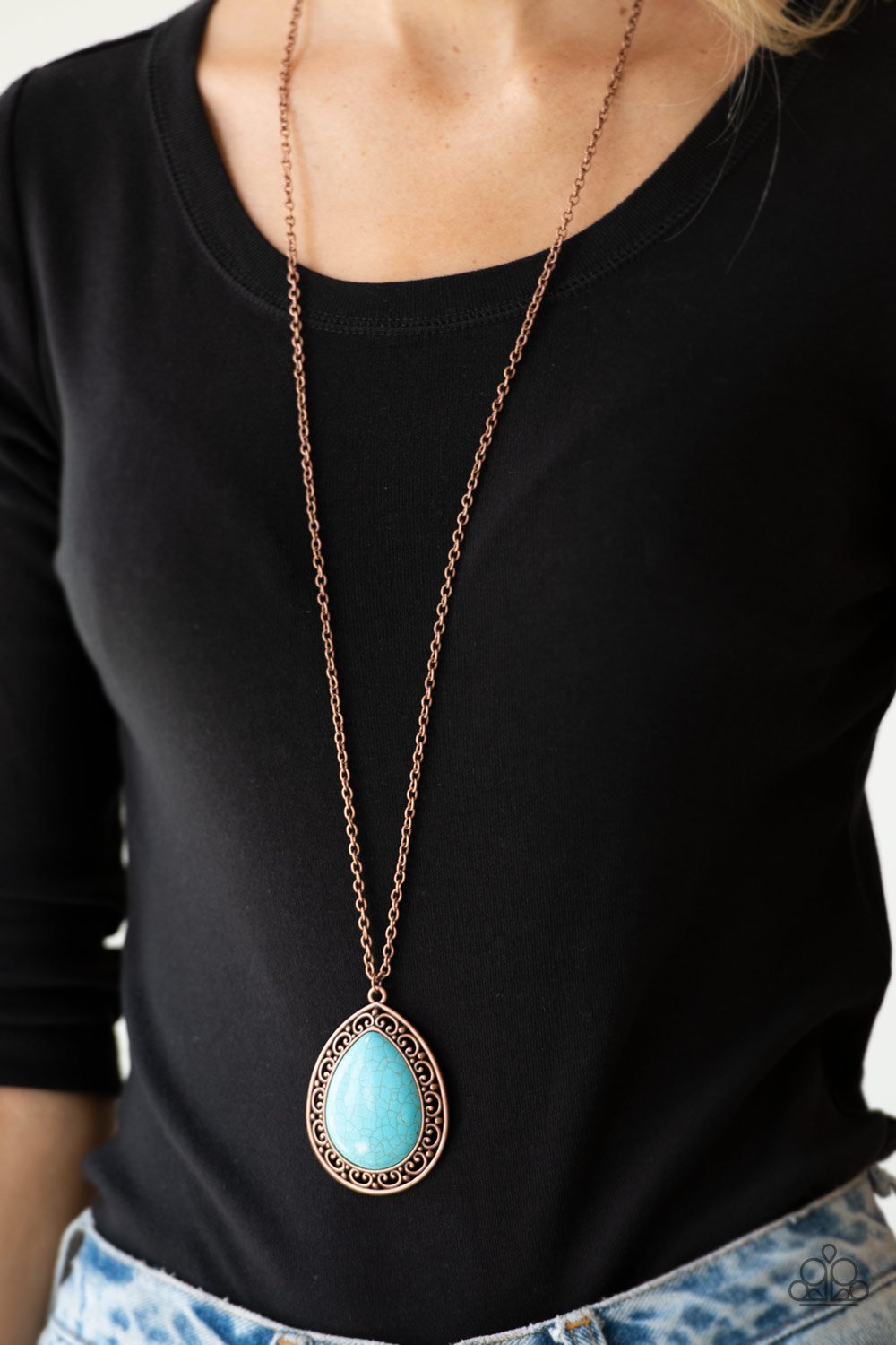 Full Frontier-copper-Paparazzi necklace