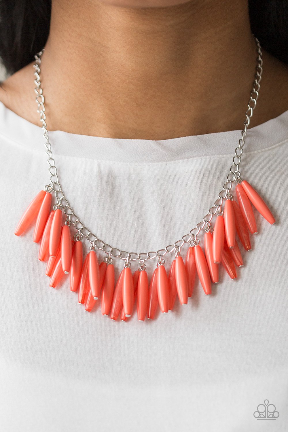 Full of Flavor-orange-Paparazzi necklace