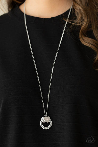 Full of Faith - pink - Paparazzi necklace