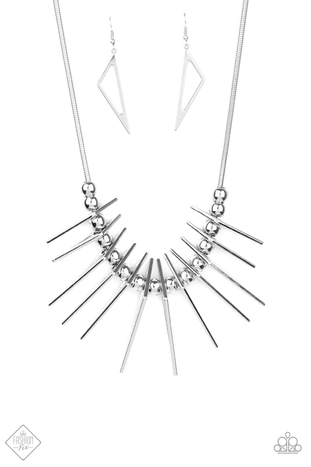 Fully Charged - silver - Paparazzi necklace