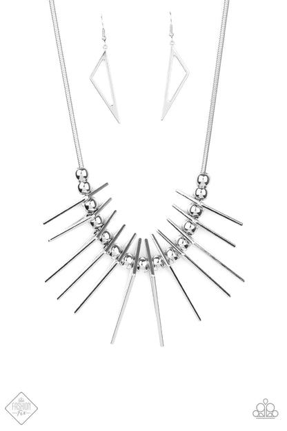 Fully Charged - silver - Paparazzi necklace
