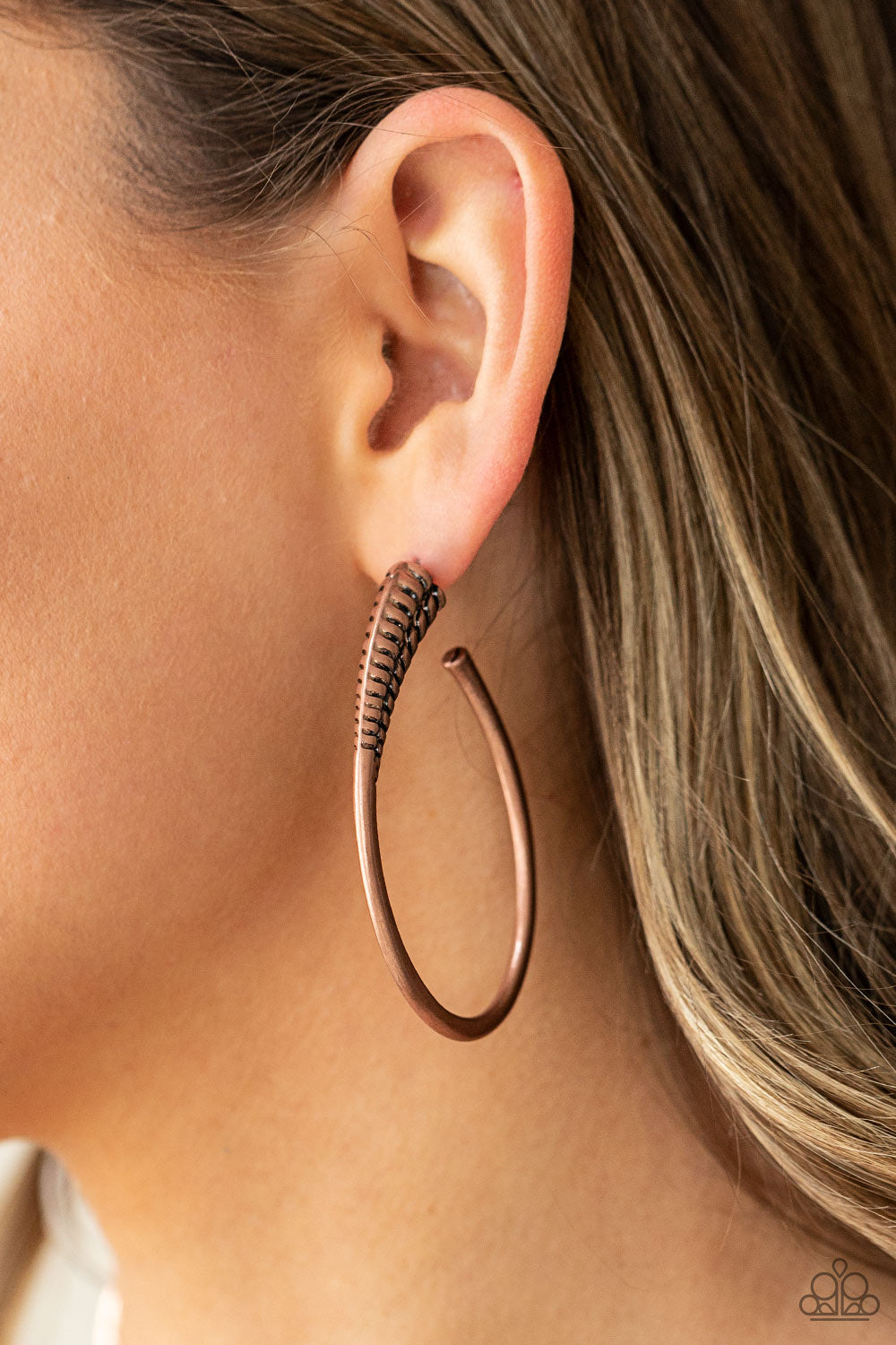 Fully Loaded - copper - Paparazzi earrings