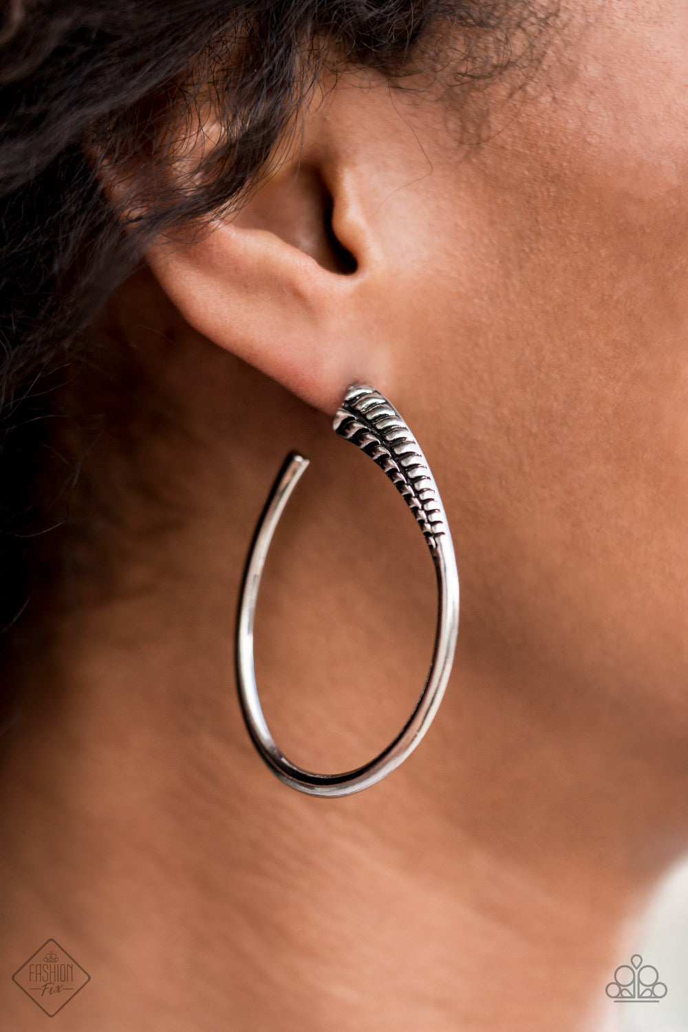 Fully Loaded - silver - Paparazzi earrings