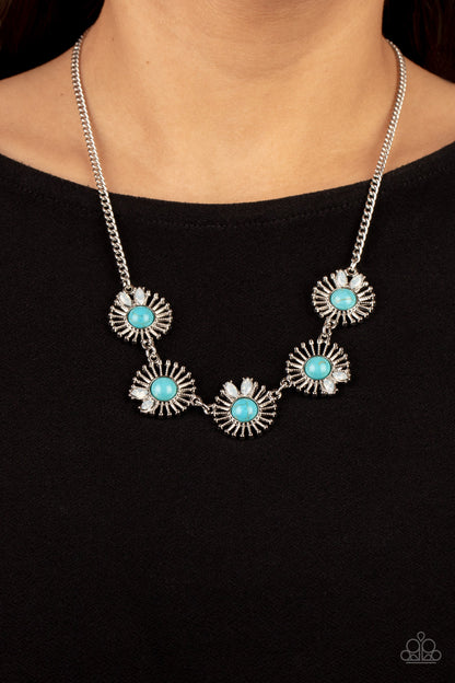 Fully Solar-Powered - blue - Paparazzi necklace