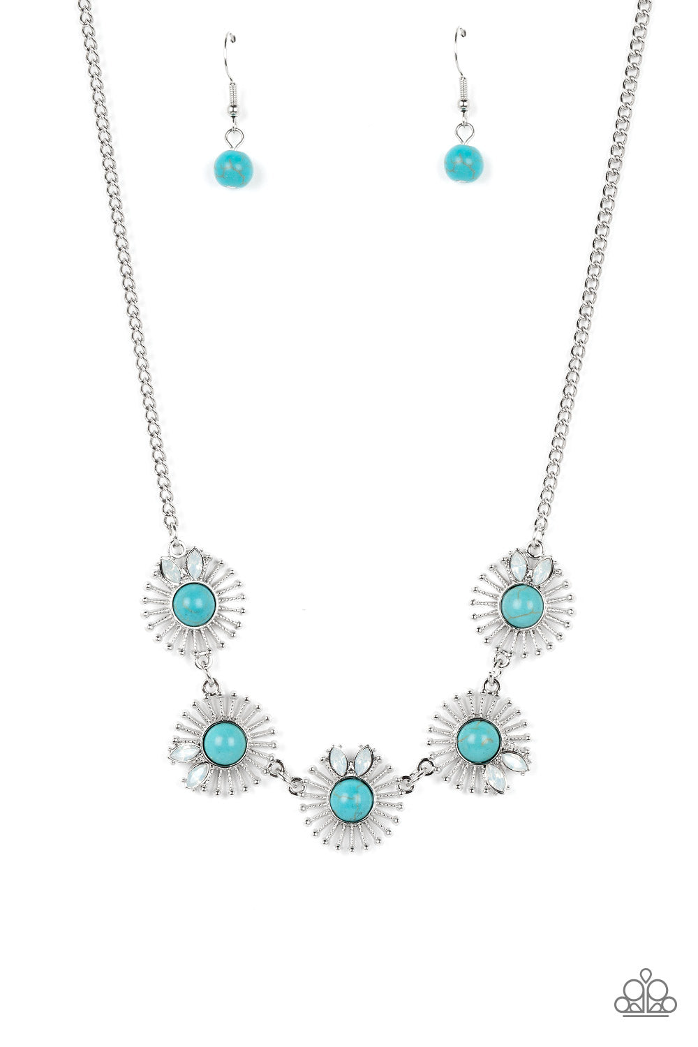 Fully Solar-Powered - blue - Paparazzi necklace