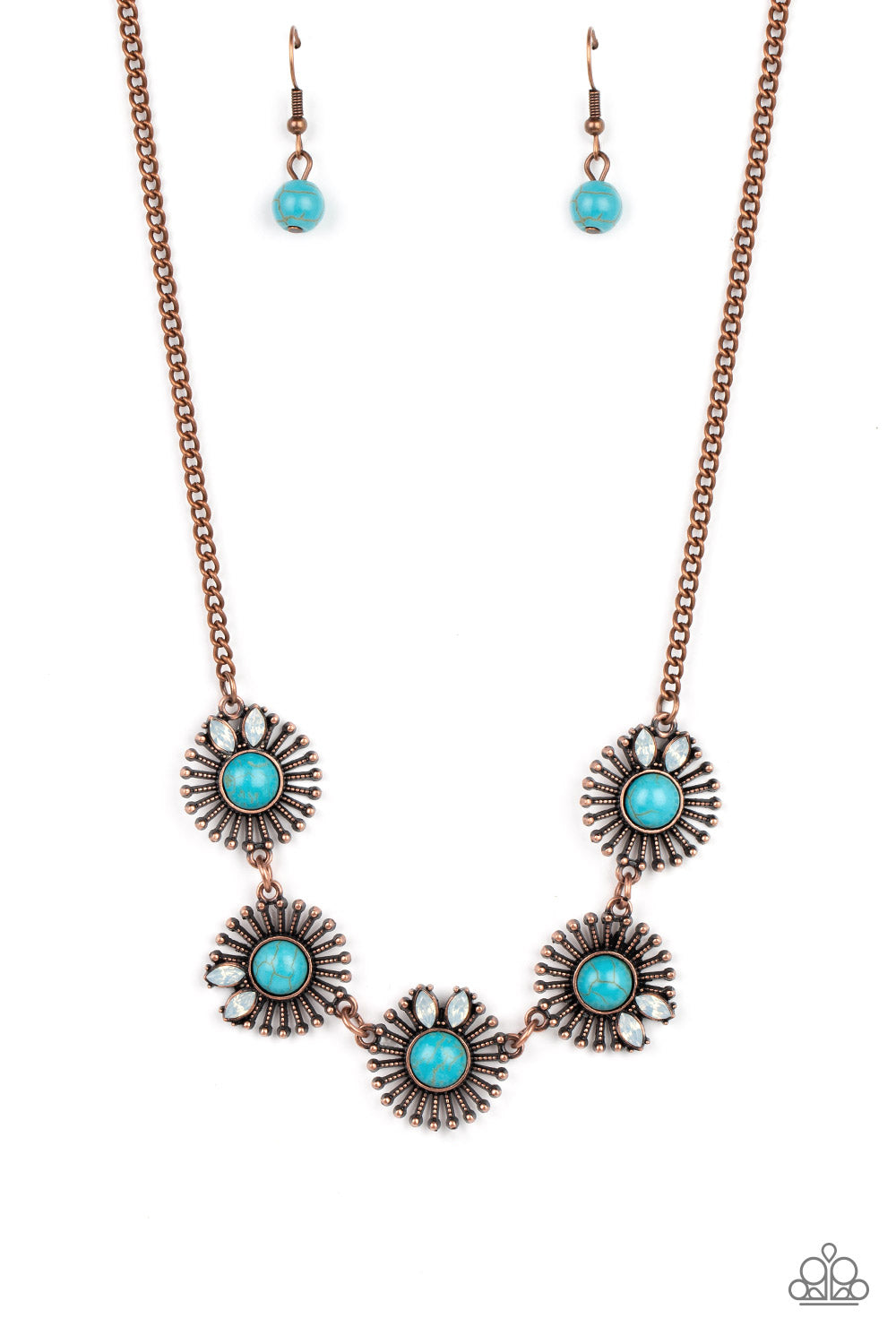 Fully Solar-Powered - copper - Paparazzi necklace