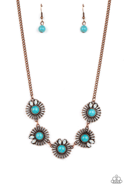 Fully Solar-Powered - copper - Paparazzi necklace