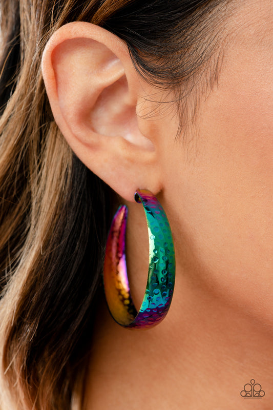 Futuristic Flavor - multi - Paparazzi earrings