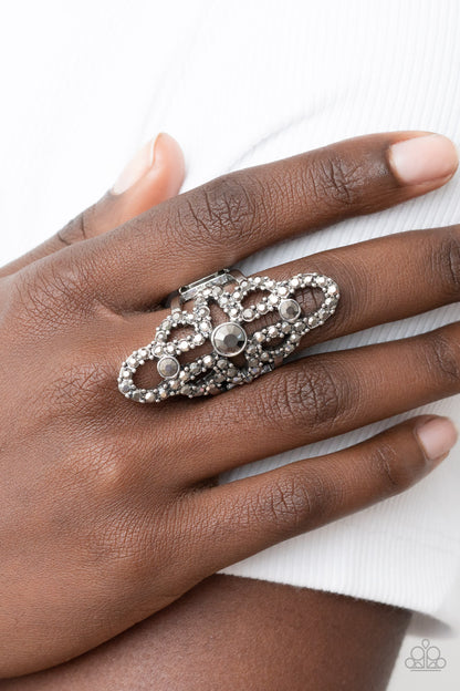 Futuristic Free Spirit - silver - Paparazzi ring