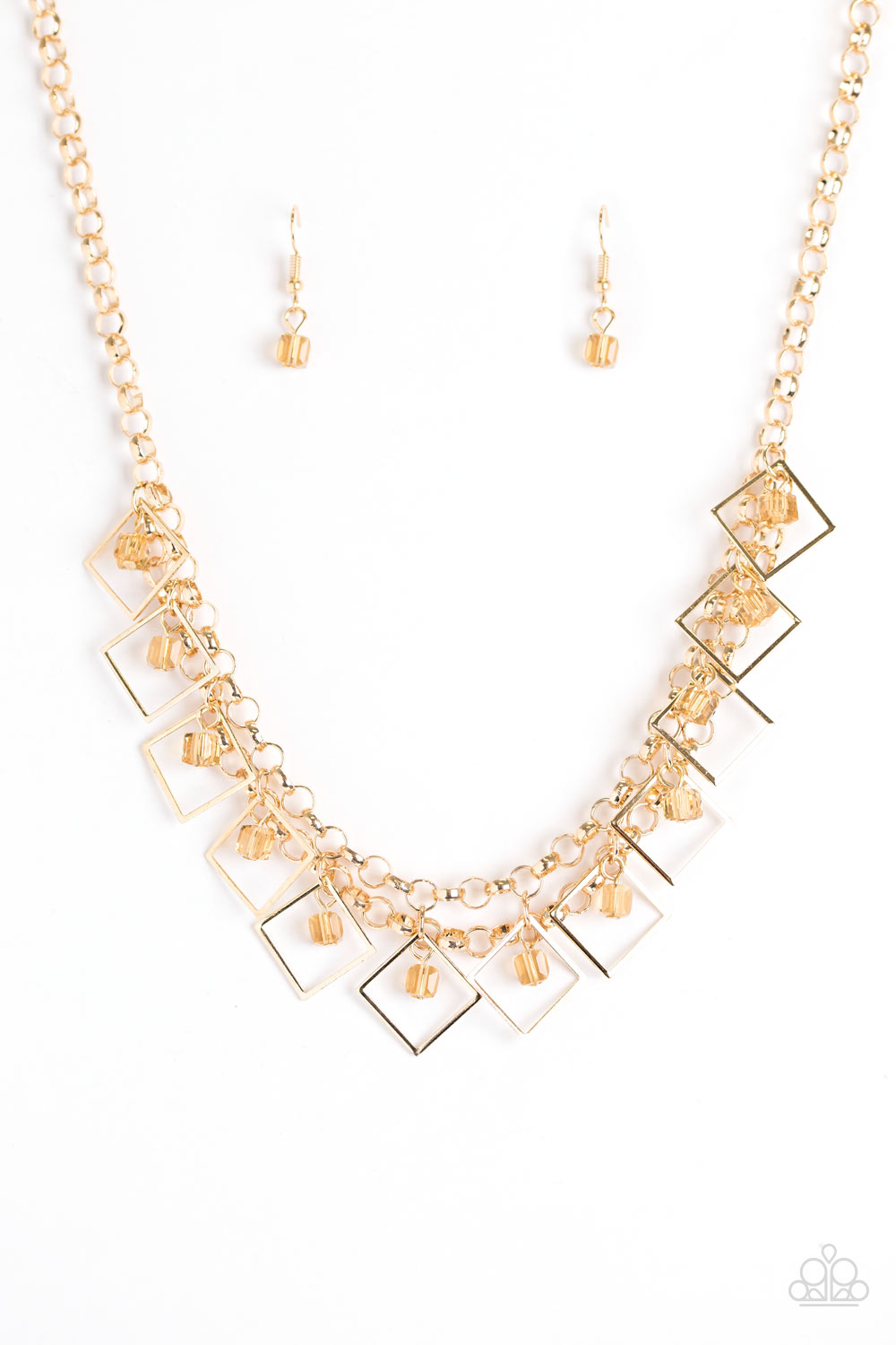 GEO Down In History - Gold - Paparazzi necklace