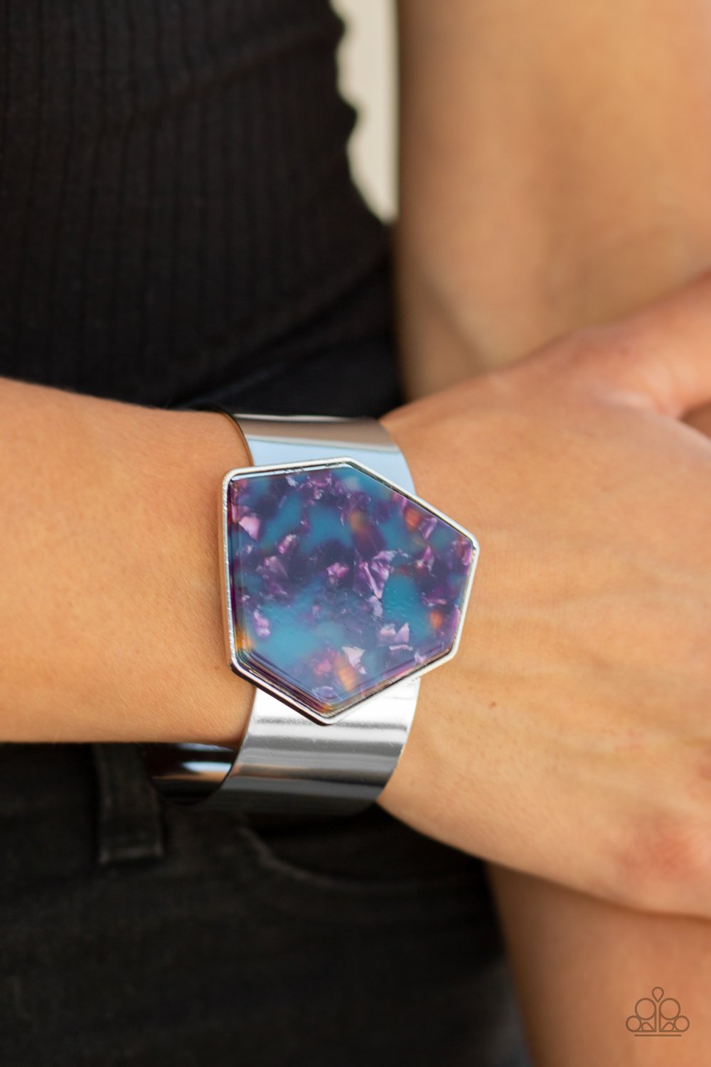 GEO-ing the Distance-purple-Paparazzi bracelet