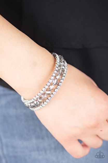 GLAM-ified Fashion-silver-Paparazzi bracelet
