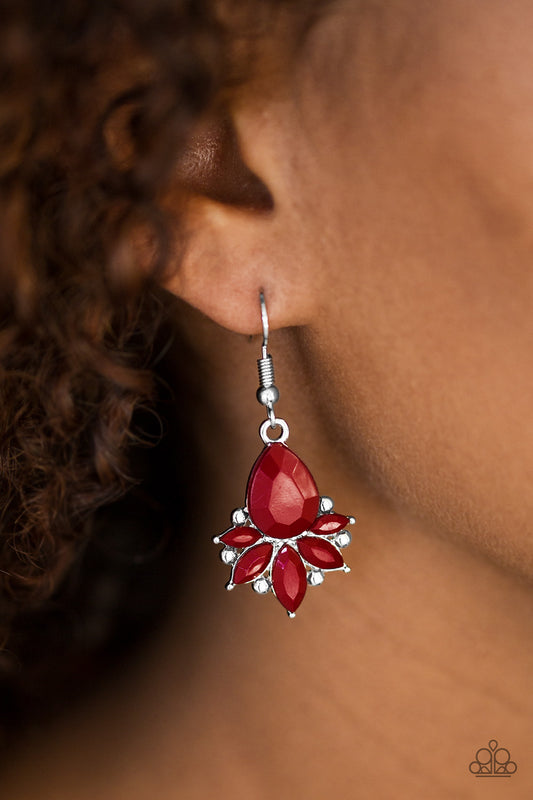 GLAM Up! - red - Paparazzi earrings