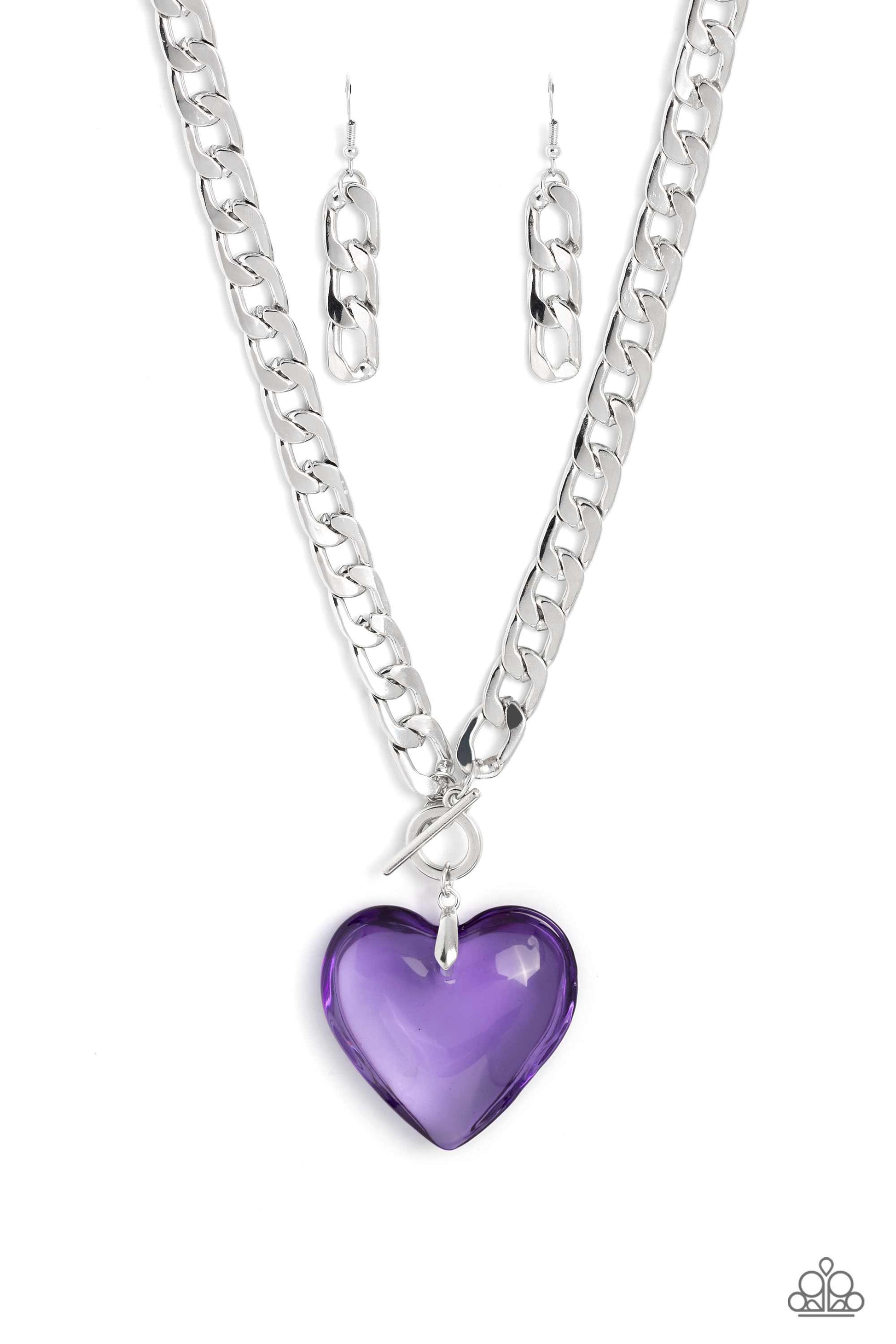 GLASSY-Hero - purple - Paparazzi necklace