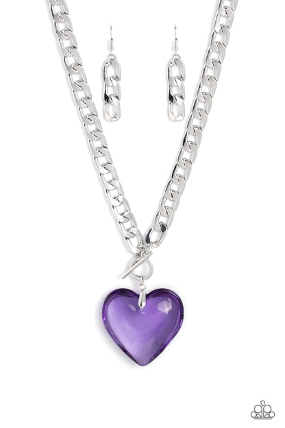 GLASSY-Hero - purple - Paparazzi necklace