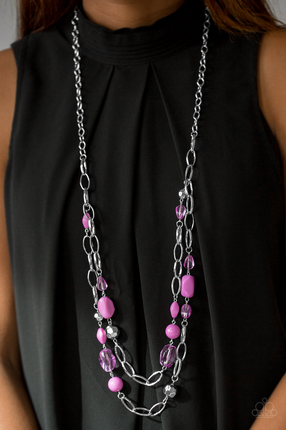 GLEAM-weaver - purple - Paparazzi necklace