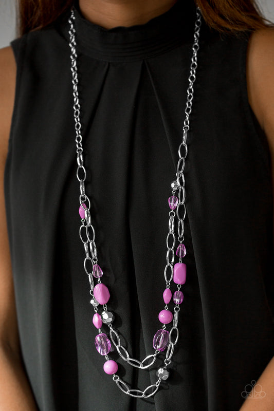 GLEAM-weaver - purple - Paparazzi necklace