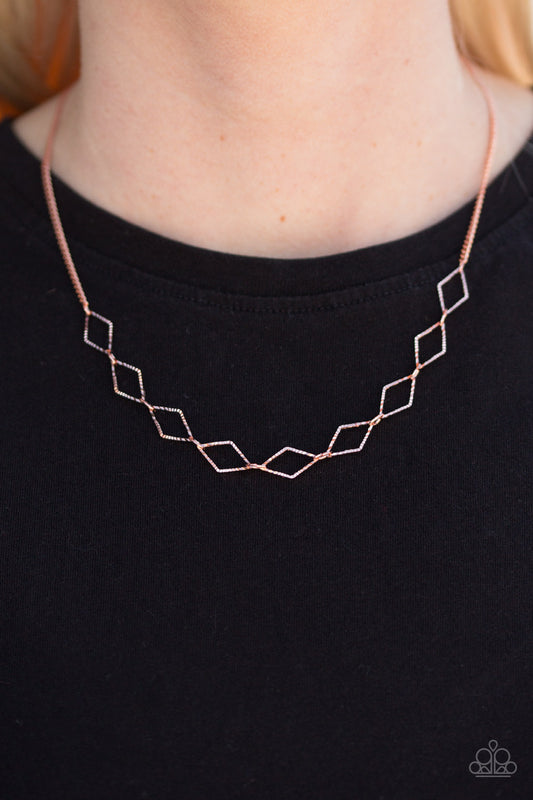 GLISTEN To Me - Copper - Paparazzi necklace