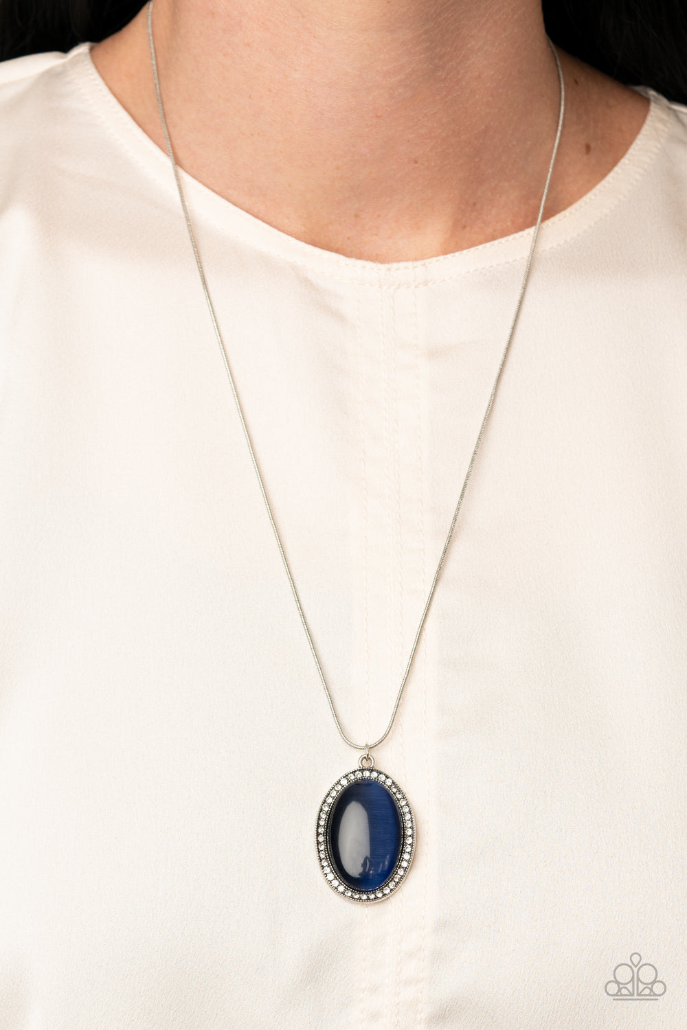 GLISTEN To This - blue - Paparazzi necklace