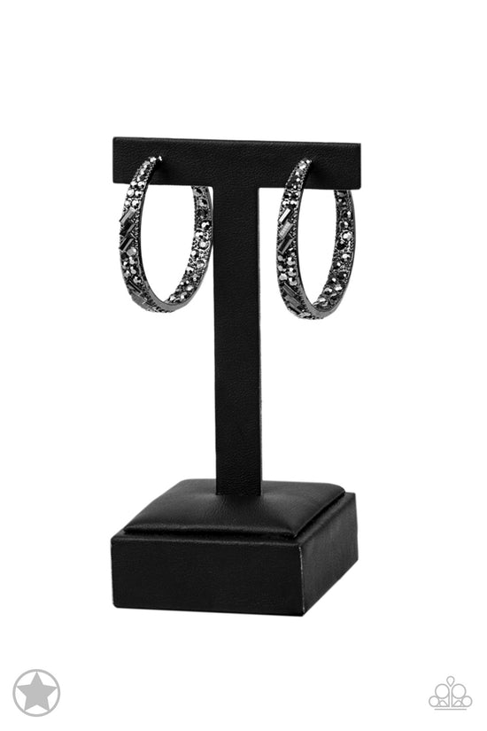 GLITZY By Association - black - Paparazzi earrings – JewelryBlingThing
