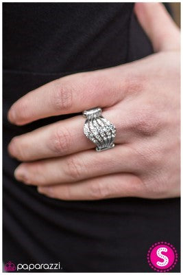 GLOW Away! - White - Paparazzi ring