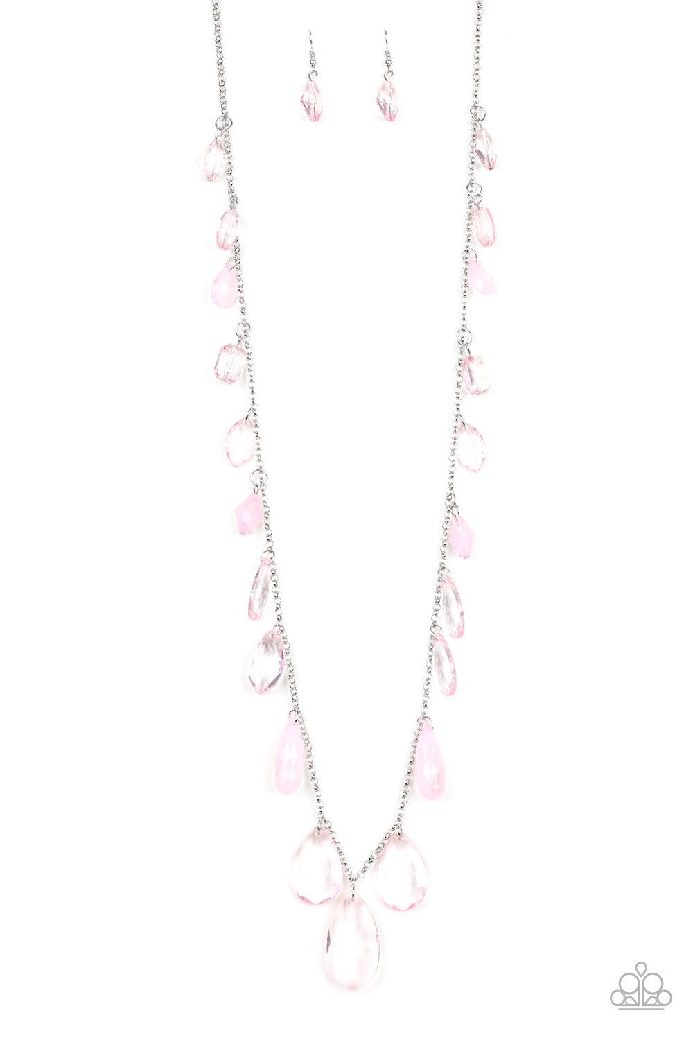 GLOW And Steady Wins The Race - pink - Paparazzi necklace