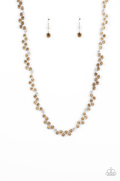 GLOWING Admiration - brown - Paparazzi necklace