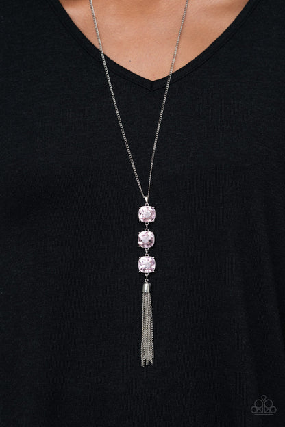GLOW Me The Money - pink - Paparazzi necklace
