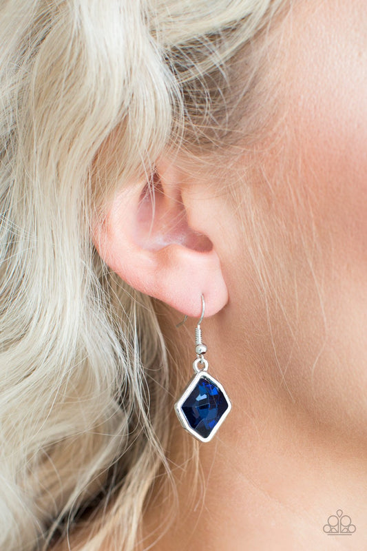GLOW It Up-blue-Paparazzi earrings