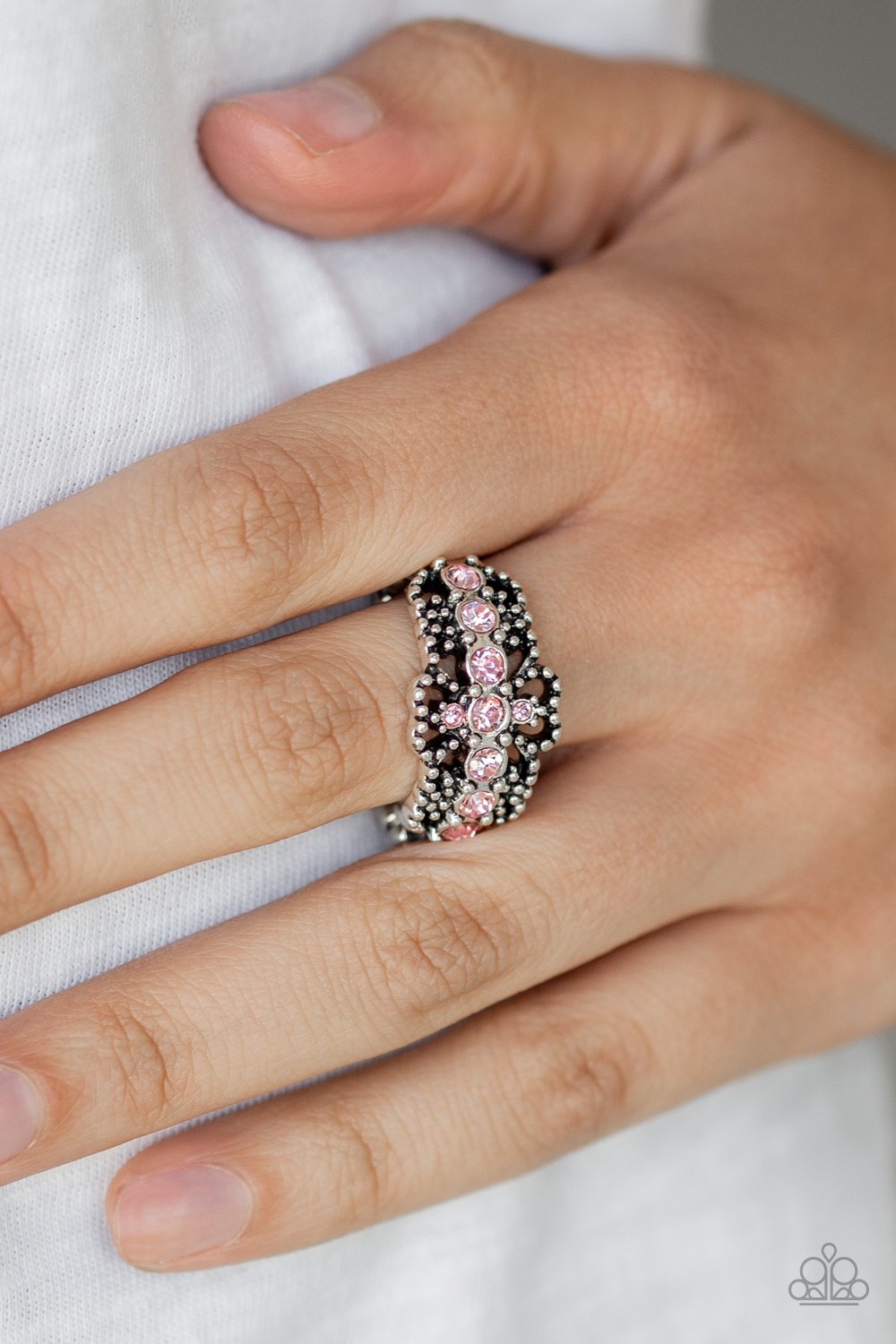 GLOW Your Mind-pink-Paparazzi ring