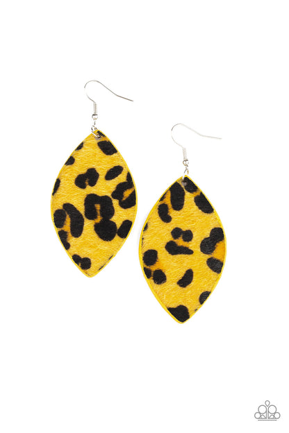 GRR-irl Power - yellow - Paparazzi earrings