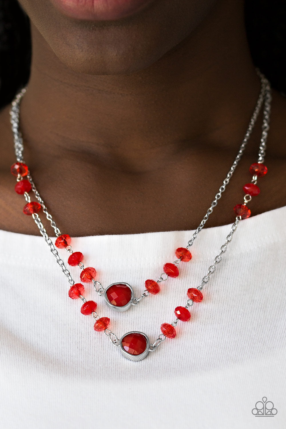 Gala Glow - red - Paparazzi necklace