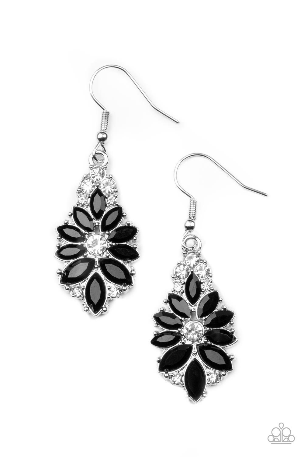 Gala Goddess - black - Paparazzi earrings – JewelryBlingThing