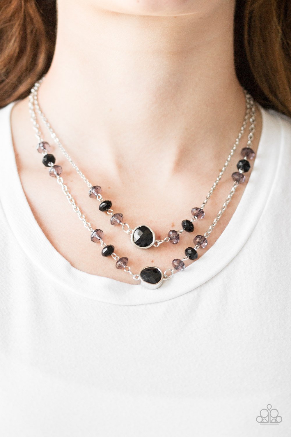 Gala Glow - black - Paparazzi necklace