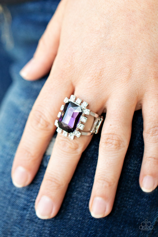Galactic Glamour - purple - Paparazzi ring