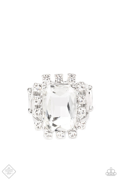 Galactic Glamour - white - Paparazzi ring