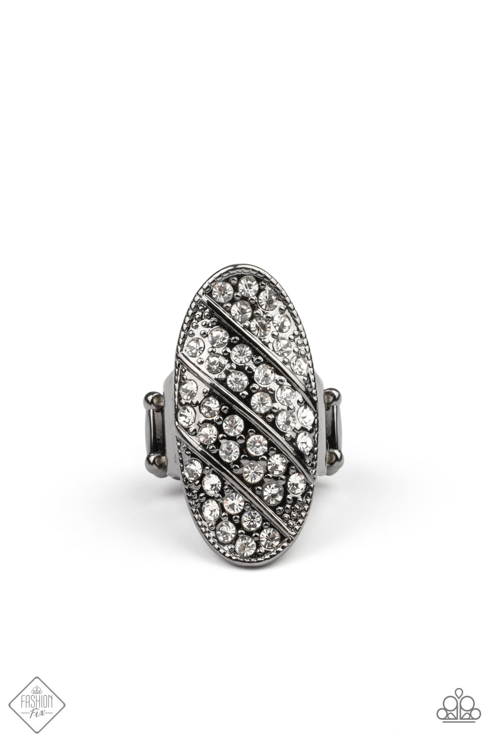 Galactic Glitz - black - Paparazzi ring