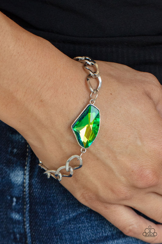 Galactic Grunge - green - Paparazzi bracelet