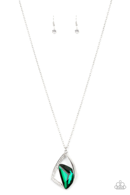 Galactic Wonder - green - Paparazzi necklace