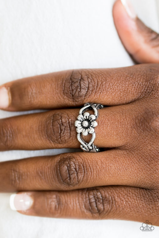 Galapagos Gardens - silver - Paparazzi ring